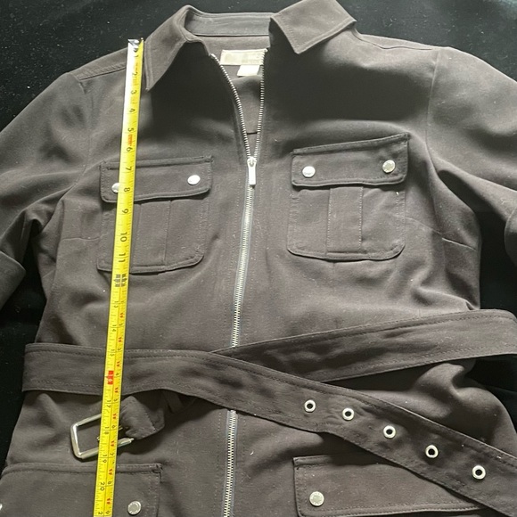 Michael Kors Women’s Black Dress -Casual Short Sleeves w/ Silver Details -Size M - Picture 11 of 15